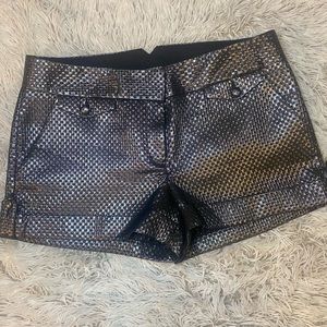 Express metallic dress shorts